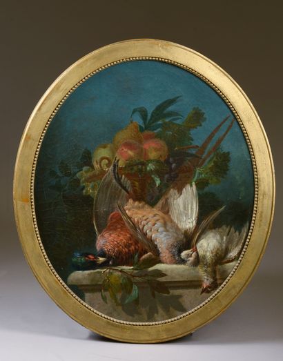 French school circa 1870. 
Fruit bowl and...