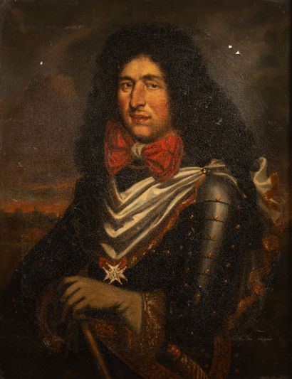 null Ecole française vers 1740.
Portrait dit de Monsieur de Poix de Cleraut de La...