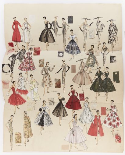 Madeleine DE RAUCH. 
Fashion sketchbook in...