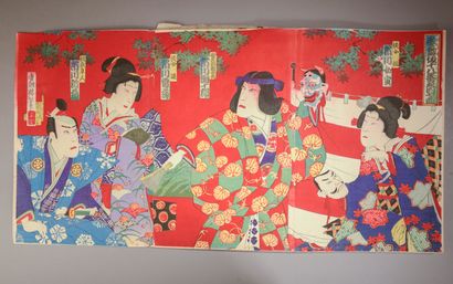 null JAPAN.
Album comprising twelve triptychs and one diptych by various artists,...