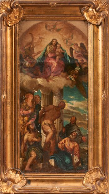 null 19th century school, after Paul Veronese.
The Virgin and Child in Glory, with...