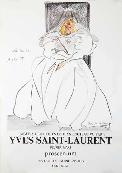 null Jean Cocteau's double-headed eagle as seen by Yves Saint-Laurent, February-March.
Galerie...