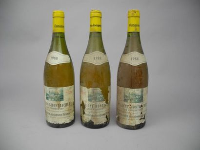 null 3 bouteilles PULIGNY MONTRACHET "Les Combettes", Domaine Jacques Prieur 1988,...
