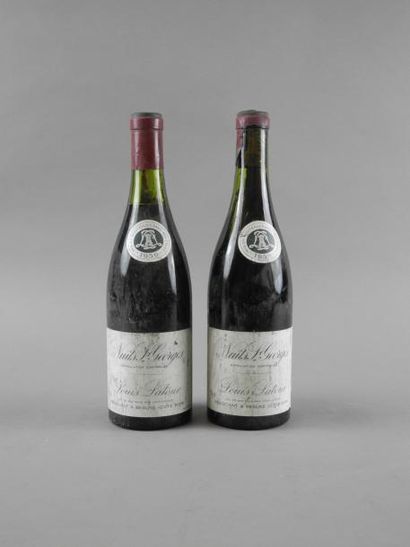 null 2 bouteilles NUIT-SAINT-GEORGES L. Latour 1959 (es, 1B capsule découpée)