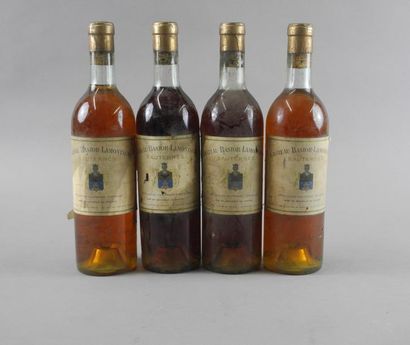 4 bouteilles CH. BASTOR-LAMONTAGNE, Sauternes...