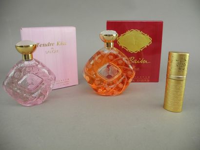 LALIQUE PARFUMS Le Baiser et Tendre Kiss Deux flacons d'eau de parfum (50 ml, 100...