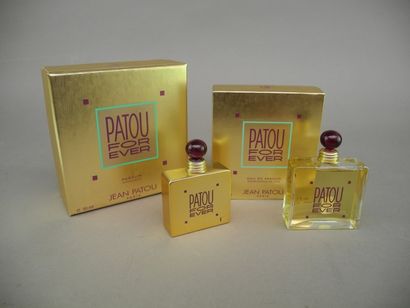  Jean PATOU 
"Patou for ever" 
Deux flacons de parfum (30 ml) et d'eau de parfum...