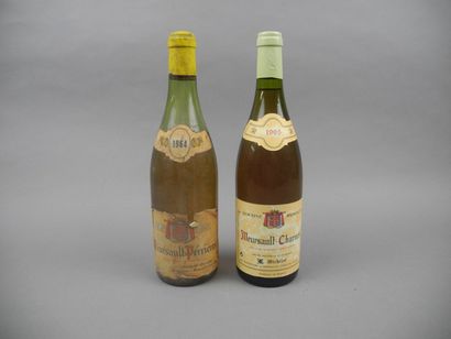 null Ensemble de 2 bouteilles : 1 bouteille MEURSAULT "Perrieres", Michelot 1964...