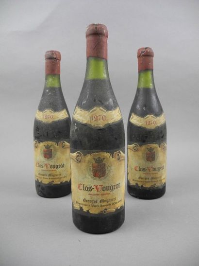 null 3 bouteilles CLOS VOUGEOT, G. Mugneret 1970 (es)