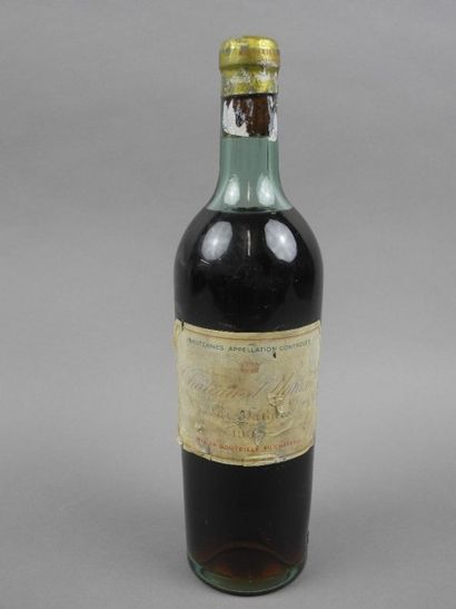null 1 bouteille CH. D'YQUEM, 1er cru supérieur Sauternes 1937 (MB, ea)
