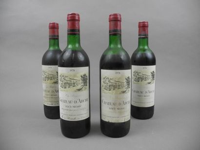 null 4 bouteilles CH. D'ARCHE, Médoc 1978 (B, es)
