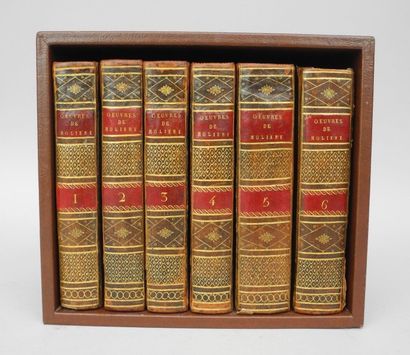null MOLIÈRE. Œuvres. Paris, pour la Compagnie des Libraires Associés, 1804. 6 volumes...