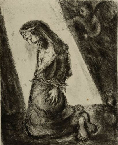 null Marc CHAGALL (1887 - 1985), d'après . Jérémie dans la Fosse, planche des illustrations...