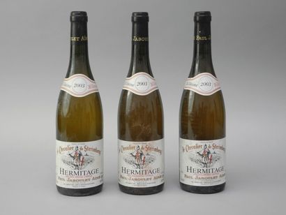 3 Bouteilles HERMITAGE «Chevalier de Sterimberg»,...