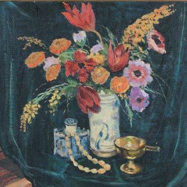 Alexandre ALTMANN (Sobolewska, province de Kiev, 1885 - 1950) Nature morte au bouquet...