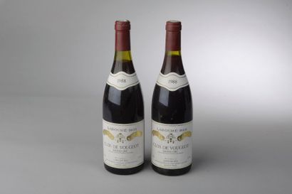 2 bouteilles CLOS VOUGEOT Labouré-Roi 19...