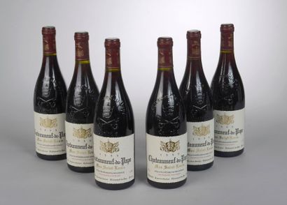 null 6 bouteilles CHATEAUNEUF-DU-PAPE "Mas Saint-Louis", L. Geniest 1999 