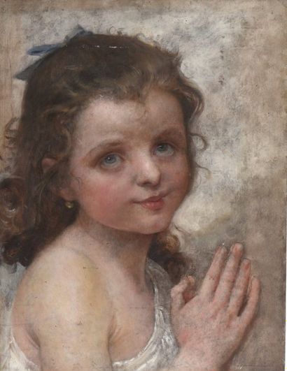 Lionel ROYER (Château-du-Loir, 1852 - Neuilly-sur-Seine, 1926) Portrait d'une jeune...