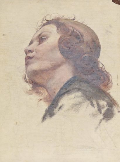 Lionel ROYER (Château-du-Loir, 1852 - Neuilly-sur-Seine, 1926) Portrait d'une jeune...