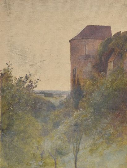 Lionel ROYER (Château-du-Loir, 1852 - Neuilly-sur-Seine, 1926) Les fonds baptismaux...