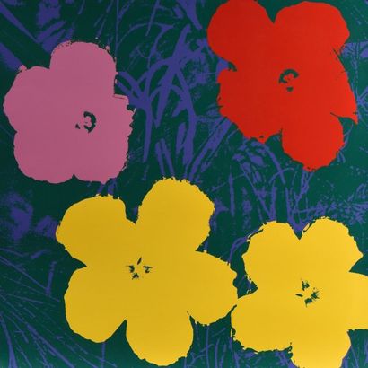 Andy WARHOL (1928-1987) (d'après). “Flowers”...