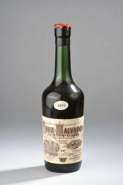 null 1 bouteille VIEUX CALVADOS "Pays d'Auge", P. Huet 1893