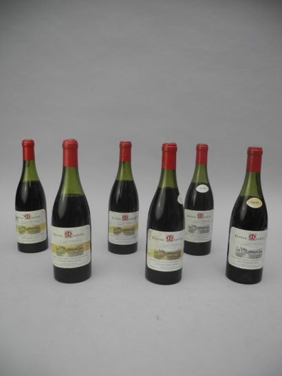null 6 bouteilles BOURGOGNE "Château Mandelot", Labouré Roi 1959 (3 MB, 3B, 3 millésimes...