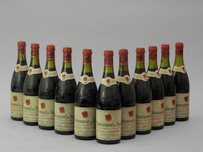 null 11 bouteilles CHÂTEAUNEUF-DU-PAPE, Mont-Redon 1985 ( 4 TLB, 1 LB)