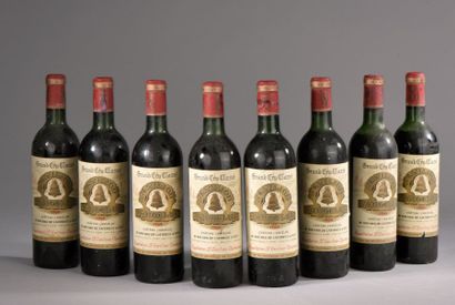 null 9 bouteilles CH. L'ANGÉLUS, 1° grand cru St-Emilion 1964 (es, 5 TLB, 1 LB, 2B...