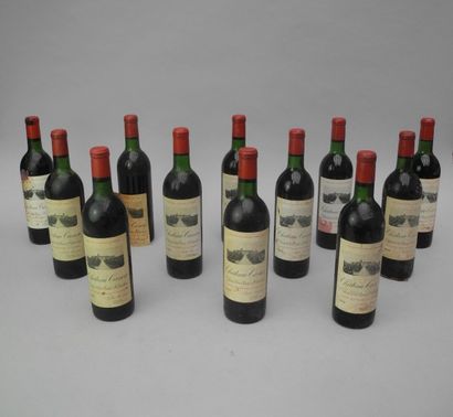 null 12 bouteilles CH. CANON, 1° grand cru St-Emilion 1964 (es, elt, 5 TLB, 3 LB,...