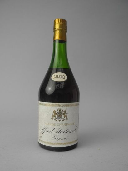 null 1 bouteille COGNAC "Grande Champagne" A. Morton 1893 (es, ela, LB)