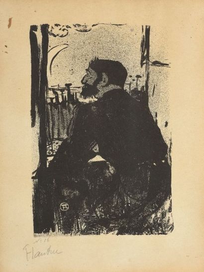null Henri de TOULOUSE-LAUTREC (1864-1901). (Wittrock 8). Lithographie en noir, épreuve...