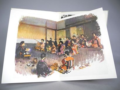null [JAPON - BRENET]. Images du Japon. 36 peintures d’Albert Brenet. Au soleil-levant....