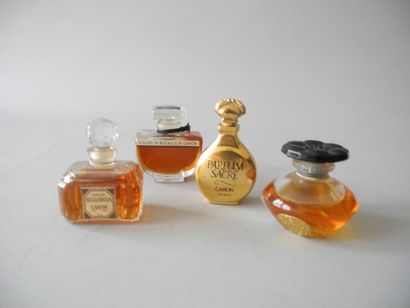 null CARON. "Parfum sacré", "Le Narcisse noir", "Fleur de rocaille" et "Bellodgia"....