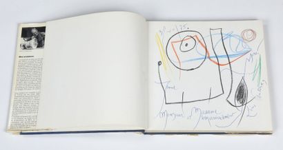 Joan MIRÓ (1893 ? 1983) 
Composition 3/VII/75.
Crayons de couleurs, signé, daté et...