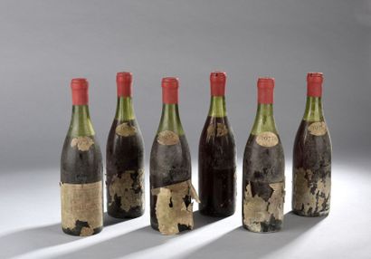 null 6 bouteilles Savigny-les-Beaunes Chenu 1972 (eta, 1 se, 2 LB, 4 MB)