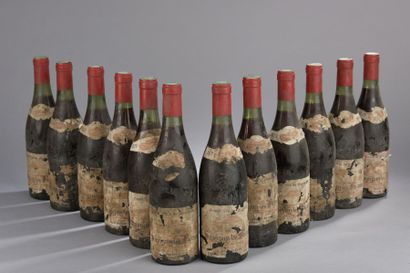 null 12 bouteilles Savigny-lès-Beaune Edmond Cornu 1973 (eta)