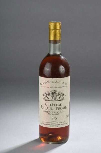 null 1 bouteille ch. Rabaud Promis, 1° cru Sauternes 1976 (elt)