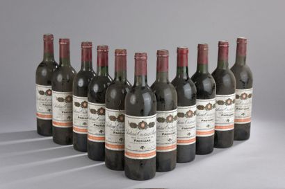 null 11 bouteilles ch. Croizet Bages, 5° cru Pauillac 1985 (2 TLB, es)