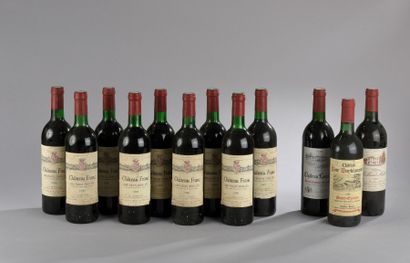 null Ensemble de 12 bouteilles : 3 bouteilles Saint-Emilion divers 1985 / 9 bouteilles...