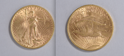 null Pièce en or de 20 dollars américains de 1915