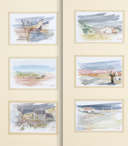 Roger LANDAULT (1919-1983) Aux abords de la ferme.
Ensemble de six aquarelles signées...