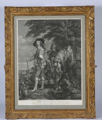 null Robert STRANGE (1721 - 1792), d’après Antoine VAN DYCK (1599 - 1641). Portrait...