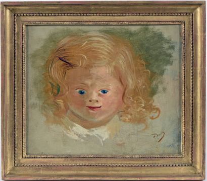 André DERAIN (Chatou, 1880 - Garches, 1954) Portrait du fils de l'artiste.
Huile...