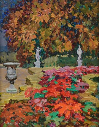 Pierre BOUDET (Versailles, 1915/1925 - 2010) «Petite Provence au parc du château...