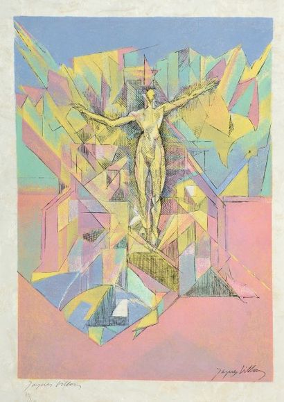 null Jacques VILLON (1875 - 1963). Prométhée délivré, 1960-62. Lithographie en couleurs....