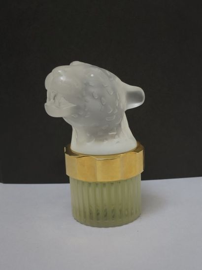 null Lalique parfums - Panthère - Flacon "mascotte" figurant une tête de panthère...