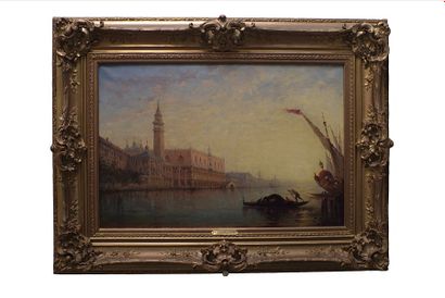 null Charles Clément CALDERON (1870 – 1906)
Venise, la place Saint-Marc vue du Grand...
