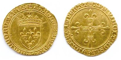 null CHARLES VIII L'AFFABLE 30 août 1483 - 8 avril 1498 Écu d'or au Soleil (1ère...