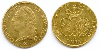 LOUIS XV 1715-1774 Double-louis d'or à la...